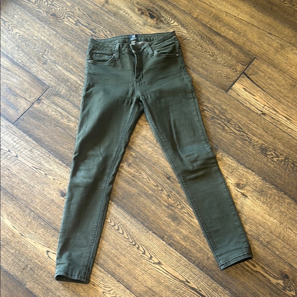 Just Black Green Skinny Jeans Stretch Fit